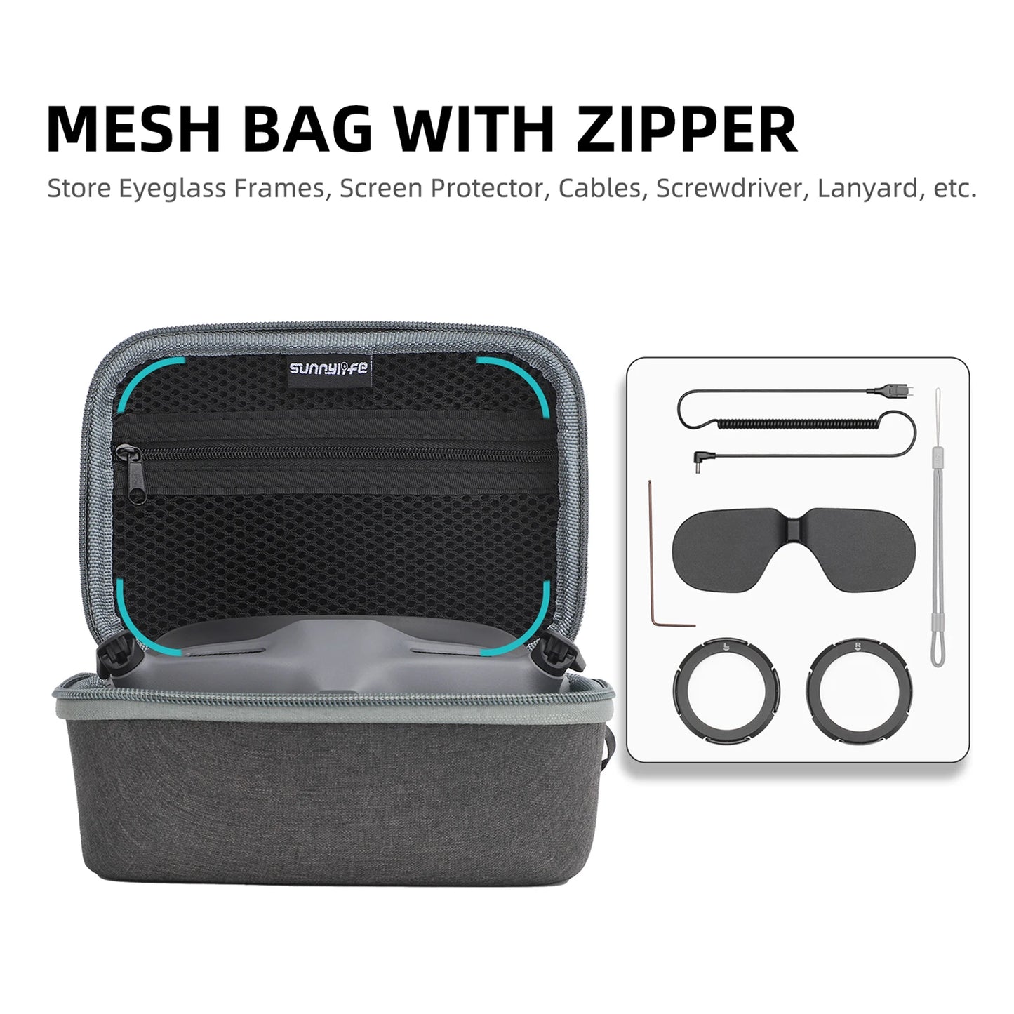 Portable Carrying Case Handbags Handheld Storage Bag Suitcase RC Drone Accessories Storage Handbags for DJI Avata FPV Goggles V2