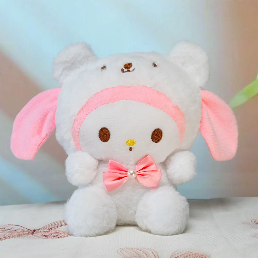 Sanrio  Anime Kawaii My melody Plush Toys Dolls Stuffed Plushy Cute Cartoon Doll Children's toy Birthday Gift For Kids Home Deco