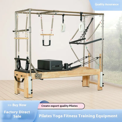 Pilates Equipment Maple wood Core Bed Pilates Bed Pilates Three in One Bed Yoga Plastic Multifunctional Equipment Indoor