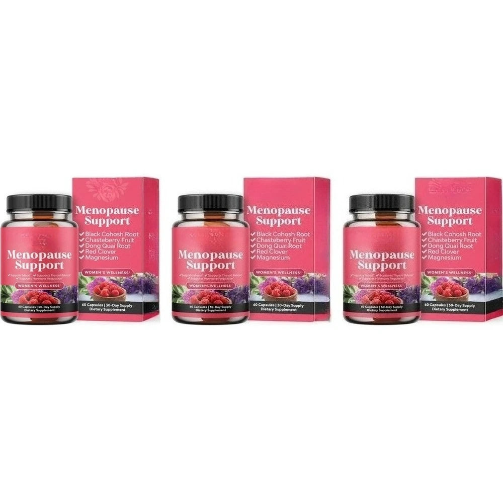 Women's Menopause Support Capsules with Dong Quai & Lemon Balm for Mood, Sleep and Hot Flash Support 60 Capsules