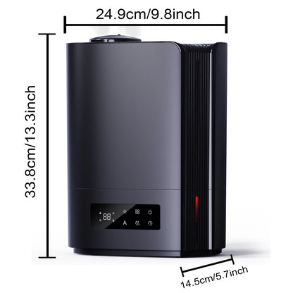 Ultrasonic Humidifier 6L 360° Adjustable Mist Direction 7 Color Light Aroma Fragrance for Bedroom,Children's Room,300 ml/h 3 Gea