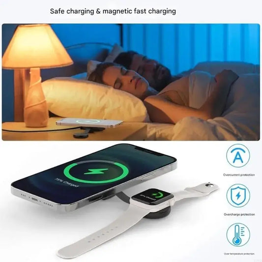 Wireless Chargers Phone Charging Station: 3 in 1 Chargers Stand Multiple Devices for Cellphone Smartwatch Earphone H8WD - Merit Sell