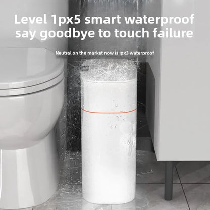 Large Capacity Smart Home Intelligent Induction Trash Can with Automatic Opening Lid for Household Toilet