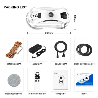 PuRuiKai Ultra thin Robot vacuum cleaner window cleaning robot window electric glass limpiacristales remote control for home - Merit Sell