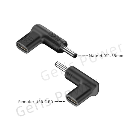 100W USB Type C PD Laptop Power Bank to Laptop Charger Converter for Asus Lenovo Hp Dell Samsung Dc Power Adapter Connector