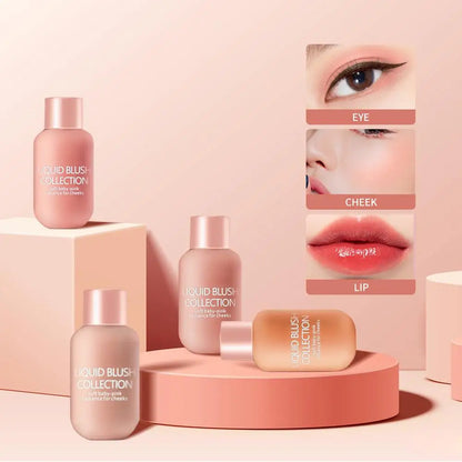 New Liquid Cheek Blush Facial Nourishing Blusher Gel Cream Multi-purpose For Eyes Lips Makeup Blush Stick Cosmetics