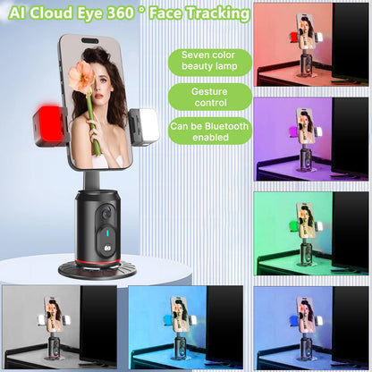 360° Auto Face Tracking Tripod For Live Video Vlog Facial Recognition Tracking Gimbal For Phone Remote Control