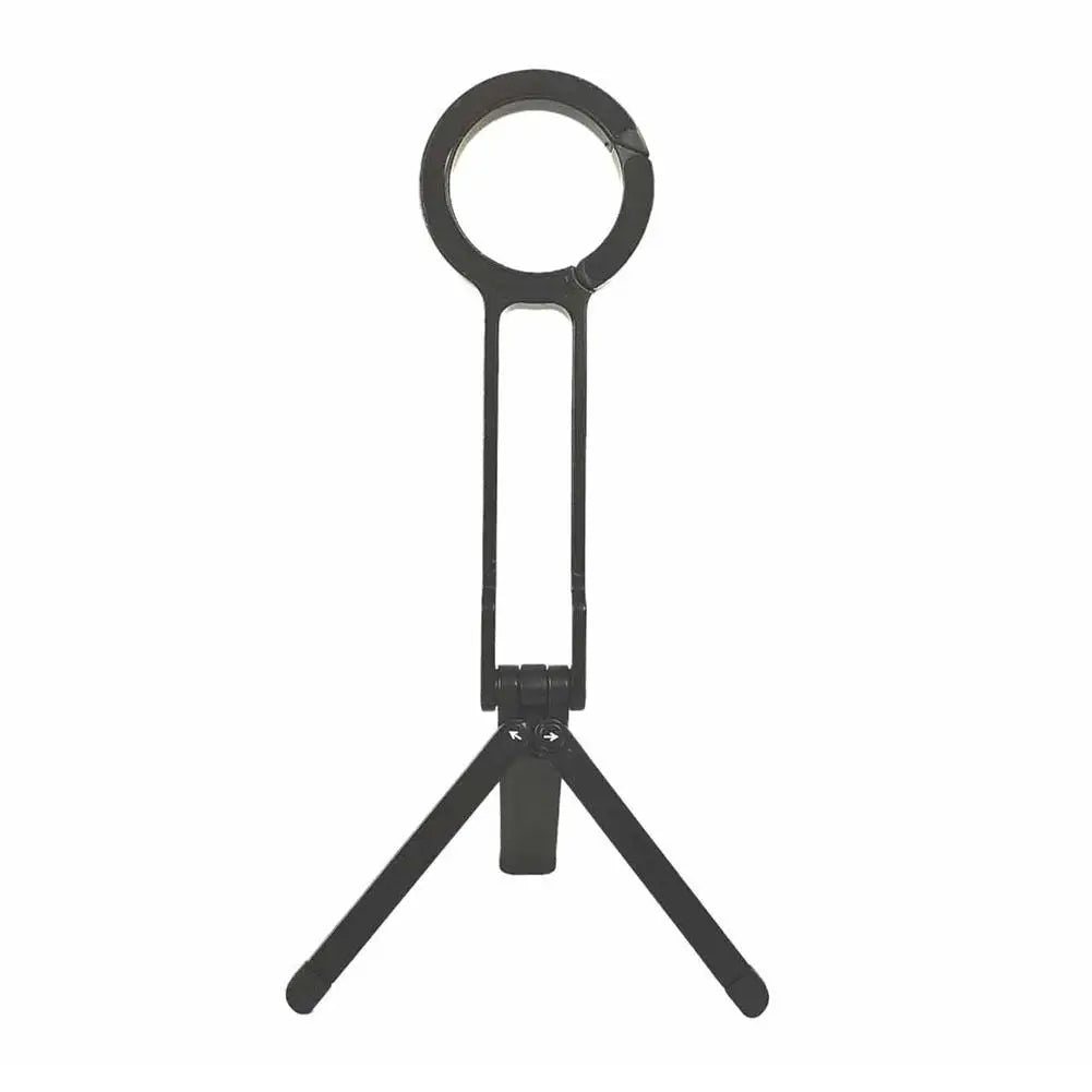 Alloy Phone Tripod Carabiner-Mounted For iPhone Portable Dual-sided Magnetic Tripod Desk Mount Phone Handle Holder