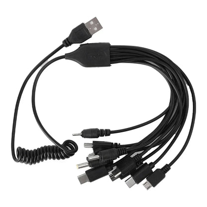 10 in 1 Micro USB Mobile Phone Charger Adapter Plug Usb Data Cable Charging Cable Data Wire Cord for Mobile Phone Universal