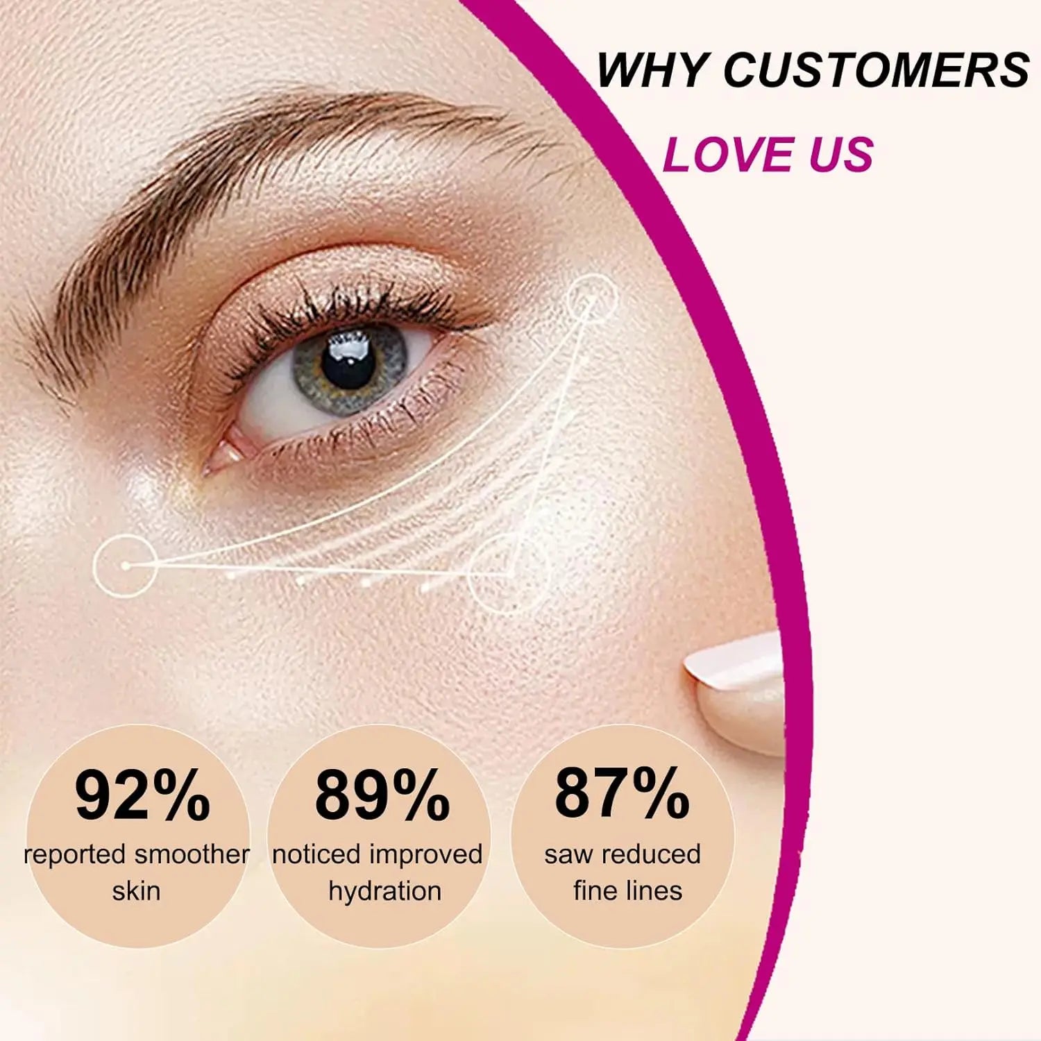 2pcs Calcium Volume Multi Balm Korean Skincare Stick,Face & Eye Cream,Collagen Deep Moisturizing Anti-Wrinkle for Pre Makeup