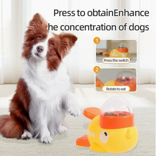 "Duck-shaped Pet Feeder - Eco-friendly Design, Non-toxic Paint, Entertaining While Stimulating The Natural Foraging Instinct"