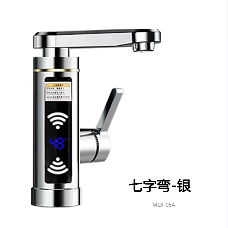 Instant Hot Water Heater Tap Fast Instantaneous Thermostat for Water Heater 3000w Electrical Faucet Temperature Display
