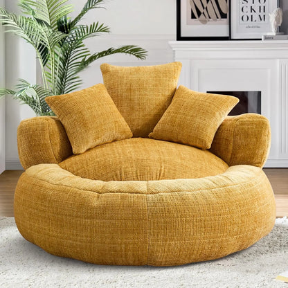 Large Oversized Bean Bag Sofa Chairs Couch with Pillows, Stuffed Round Sofa Chair , Customized Bean Bag Chairs for Adults