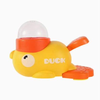 "Duck-shaped Pet Feeder - Eco-friendly Design, Non-toxic Paint, Entertaining While Stimulating The Natural Foraging Instinct"