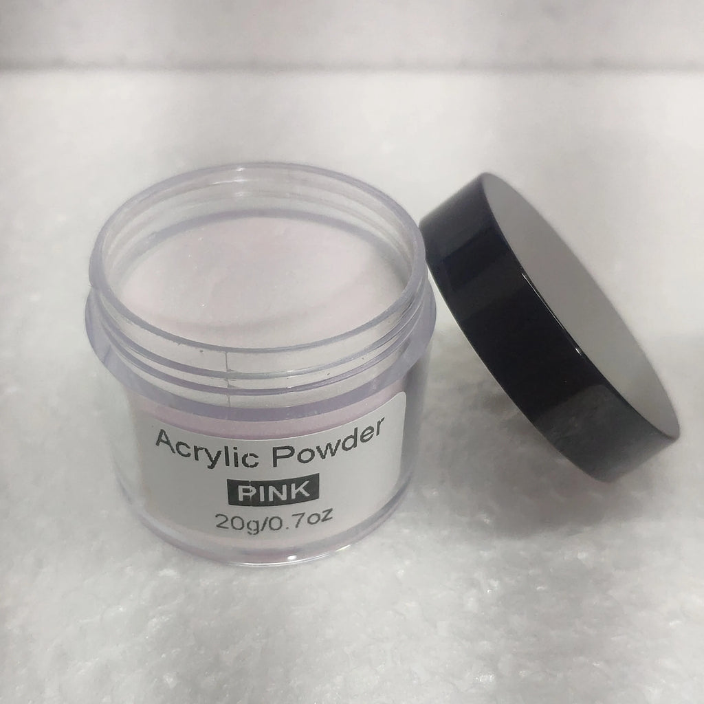 Acrylic Nail Powder Set: 4 Colors Clear Nude Pink White Acrylic Powder for Acrylic Nail Dipping Extension Carving
