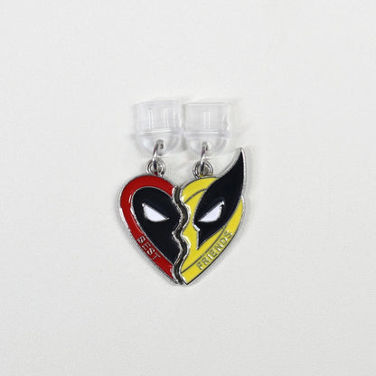 Mobile Phone Dust Plug Pendant Accessories Decorations For Iphone For Samsung For Xiaomi Deadpool Wolverine Cospay Best Friends