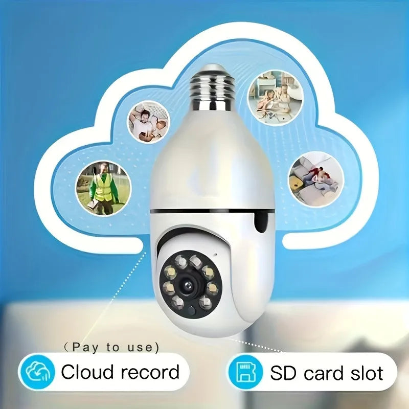 Ease Life App 1080P 2.4G E27 Light Bulb Security Camera Indoor Outdoor Wireless WiFi Camera Color Night Vision Motion Detection