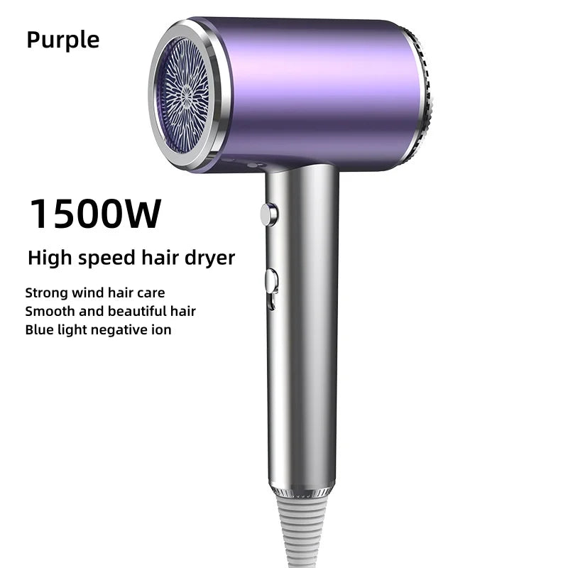 New Folding Hair Dryer with High Power, Fast Drying, Blue Light Ion Silence, Convenient Travel, Hair Dryer for Home Use