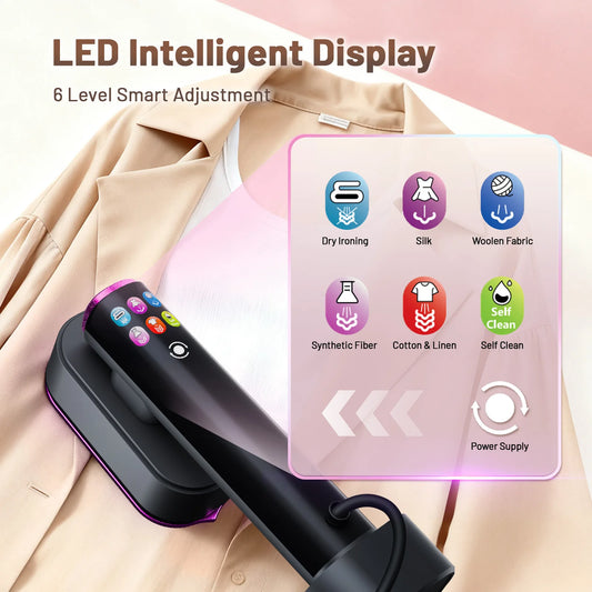 2026 NEW Portable Steam Iron Garment Steamer Portable Mini for Clothes Fast Heating Travel Garment Fabric Handheld Clothes Iron - Merit Sell