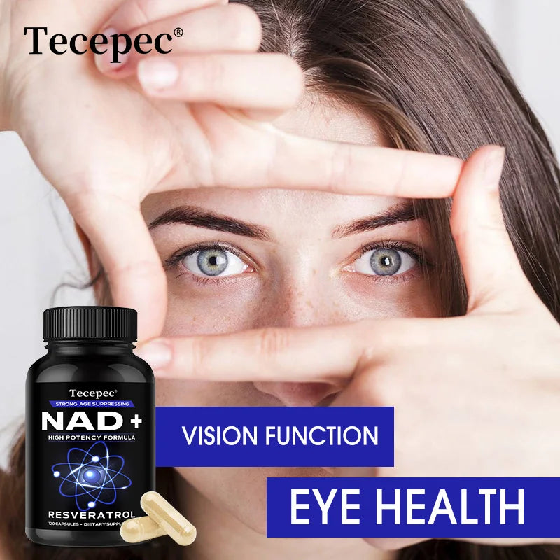 NAD+ Supplements with Resveratrol,Anti-aging and Cellular Health, Strengthens Immune System