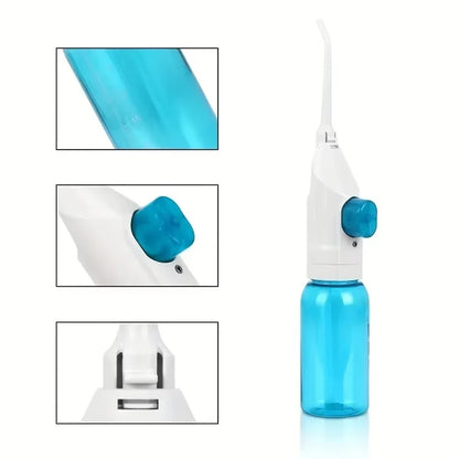 2025 Household High Pressure Oral Irrigator Portable Teeth Clean Water Dental Floss Manual High Pressure Water Toothpick 2024