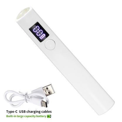 Portable Nail UV LED Lamp And LED Light Support Base Rechargeable for Nails Gel Polish Drying UV Lamp for Nails Art Desk Stand
