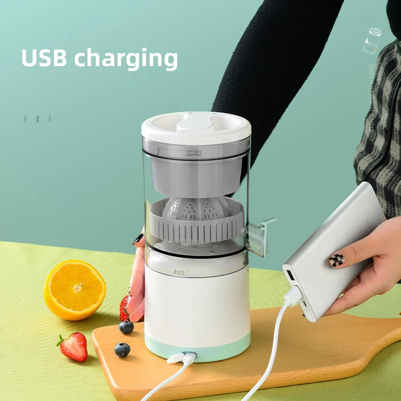 7.4V Electric Juicing Cup Orange Juicer Lemon Juice USB Chargeable Portable Squeezer Pressure Fruit Juicer for Home Kitchen