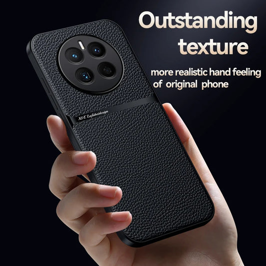For Hauwei Mate50pro 4G Case Magnetic Car Holder Shockproof Phone Case For Huawei Mate50 Mate 50 Pro 50pro 4G Leather Back Cover