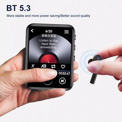 MP3 MP4 Player HiFi MP4 Walkman Full Touch Screen Bluetooth-Compatible Portable MP3 Player Support FM Radio Recording E-Book