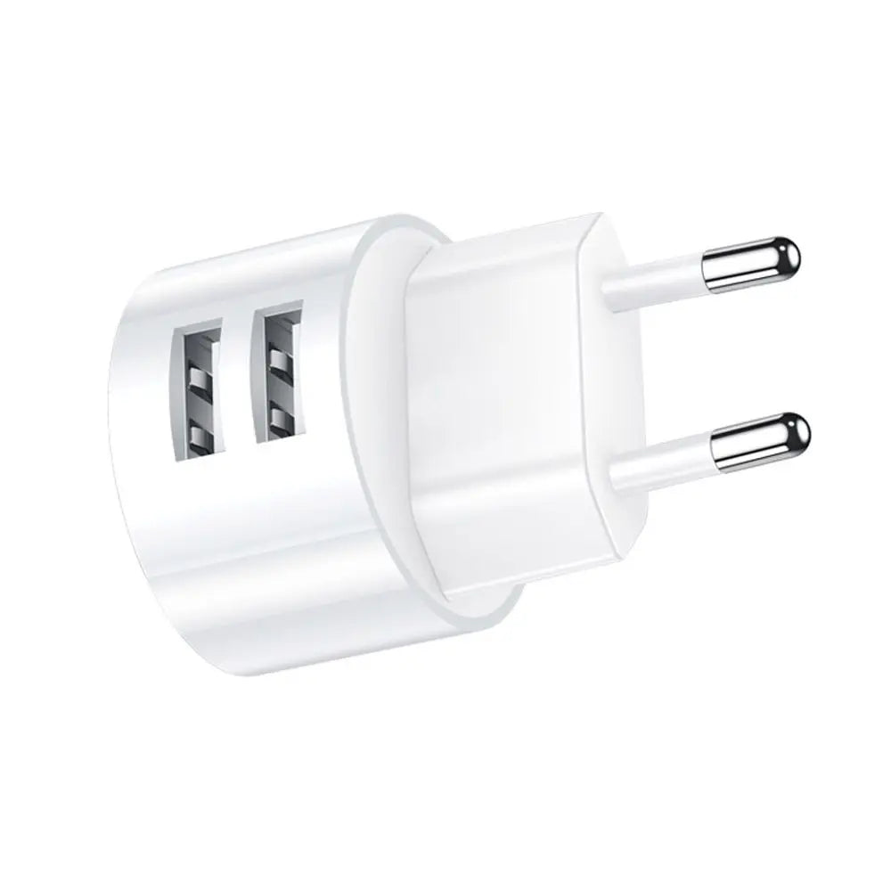 Round Quick Charge Mobile Phone Charging Wall Charger Dual USB Charger Charging Adapter Travel Charger