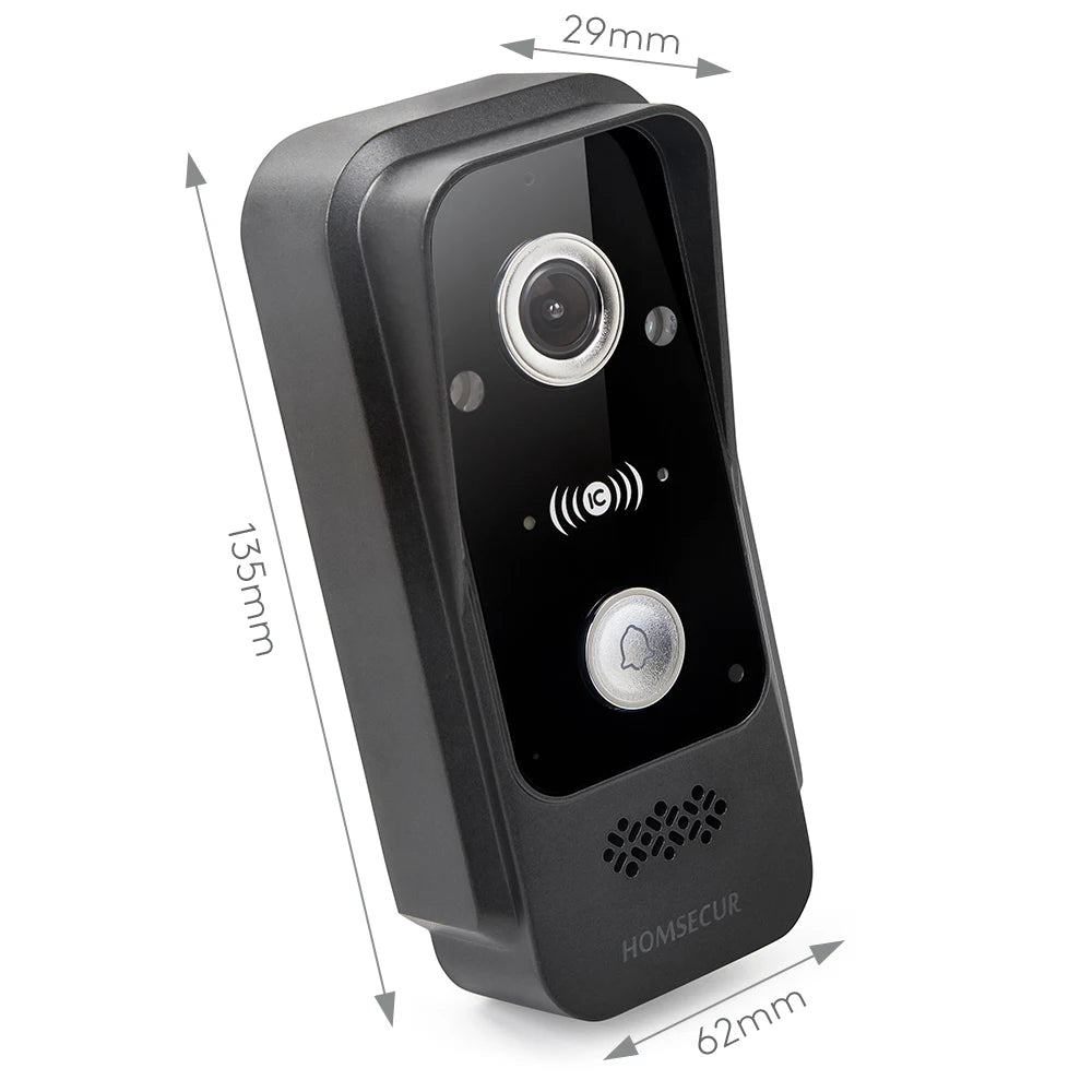 HOMSECUR 10in WiFi Video Intercom RFID Doorbell Camera 1080P Tuya APP Smart Door Phone Touch Screen Wireless No Monthly Fee