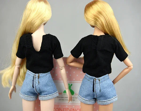 New styles Toy Doll clothes short pants black skirt Sweater for your BB dolls for your fr2 1:6 dolls BB200930