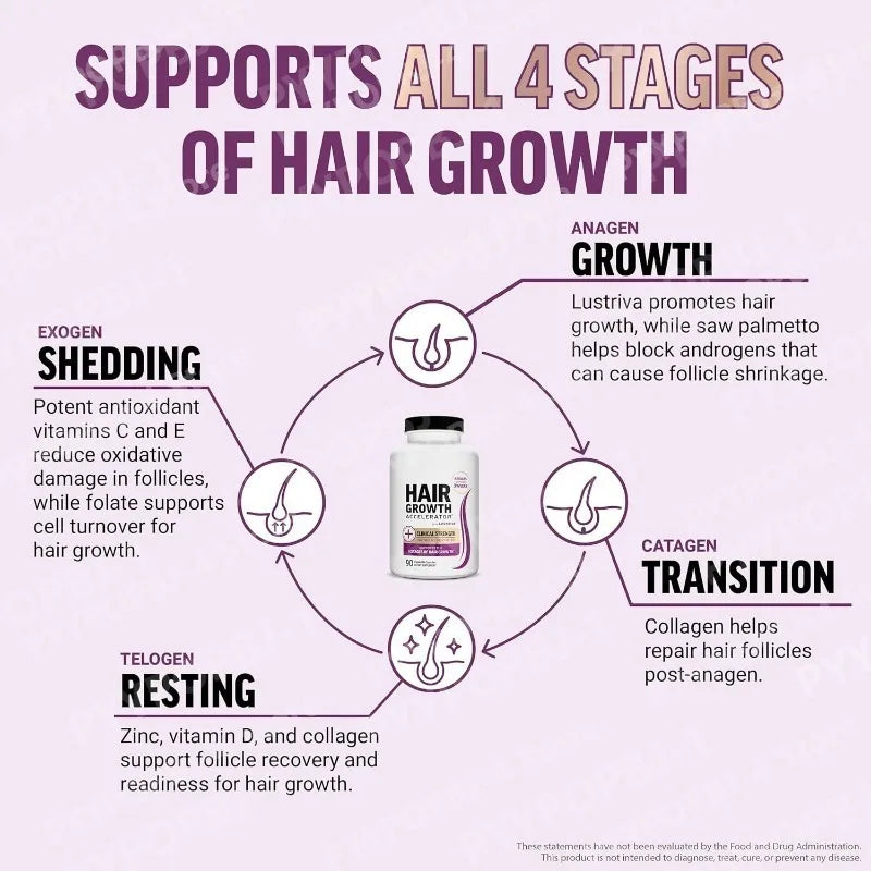 Hair Care Supplement with Biotin Vitamins and Horsetail Herbal Blend Daily Beauty Nutrition Capsules for Hair Appearance Support