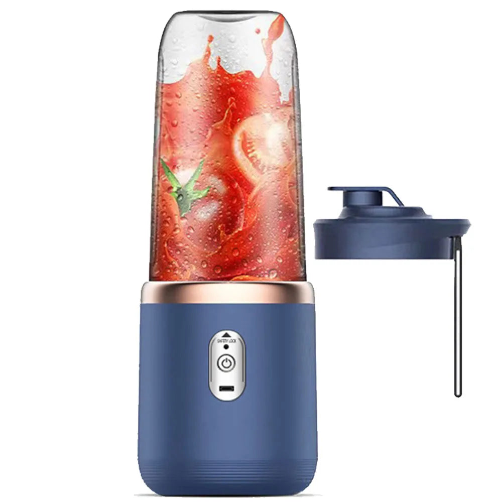 400ml Electric Juicer Double Cup Portable USB Fruit Blender Mixer for Juice Milkshake Smoothie Making Multifunction Juice Maker