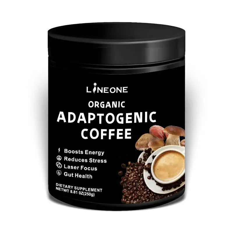 Organic Adaptogenic Coffee Powder with 10 Mushroom Blend Lion's Mane Reishi Supports Energy Focus Stress Balance Gut Health 250g
