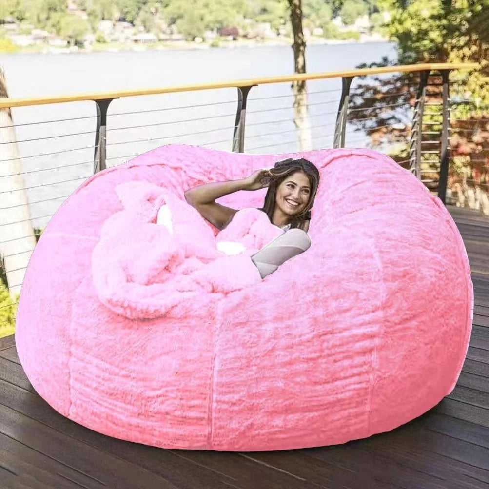 Blue Designer Lazy Bean Bag Sofa European Modern Individual Floor Lazy Bean Bag Sofa Living Room Divano Soggiorno Home Furniture