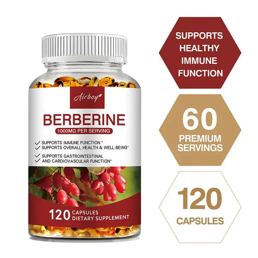 Pslalae Berberine HCl Capsules | Immune, Digestive & Energy Support