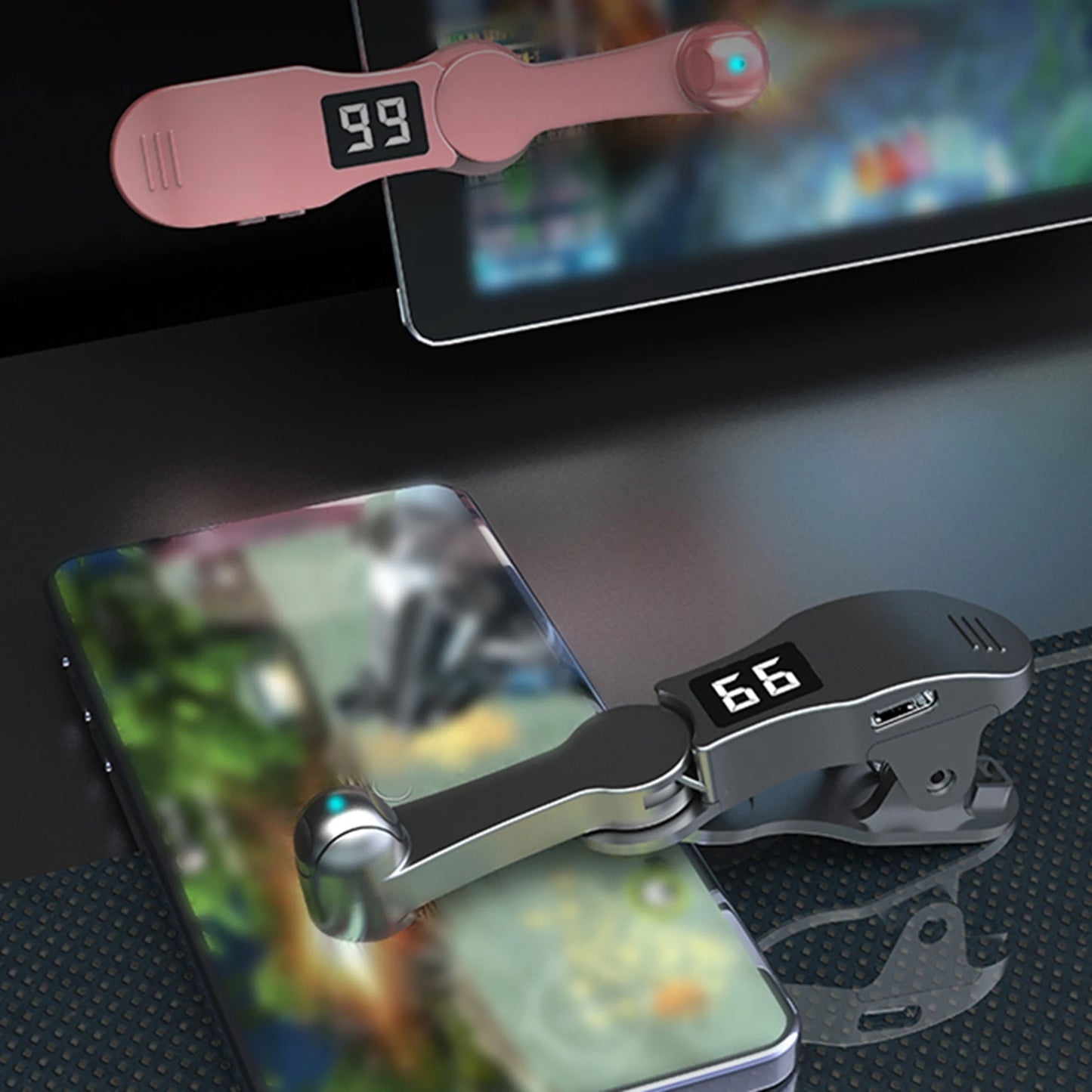 Digital Auto Screen Clicker Automatic Phone Screen Tapper USB Phone Screen Device for Smart Phone Gaming Live Likes Reward Tasks