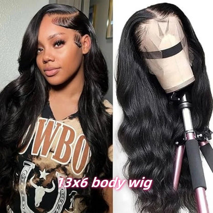 Body Wave Human Hair Wigs 13X6 Hd Lace Frontal Wig 250 Density 40 Inch Lace Front Human Hair Wigs Brazilian Wigs For Black Women