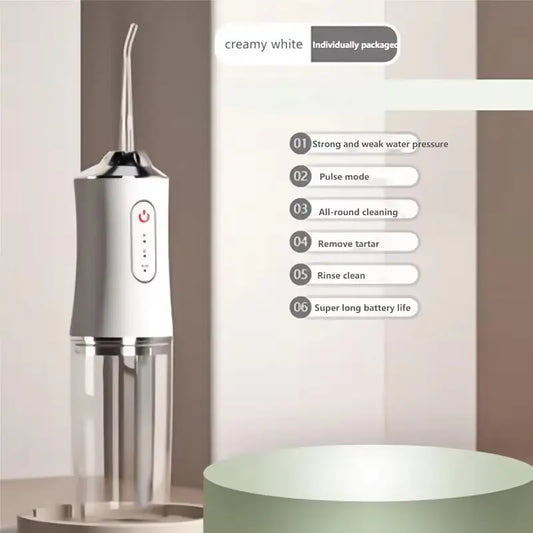 Portable Smart Electric Oral Irrigator Water Flosser 4 Jets 3 Modes Rechargeable Dental Water Jet Irrigator Dental Teeth Cleaner