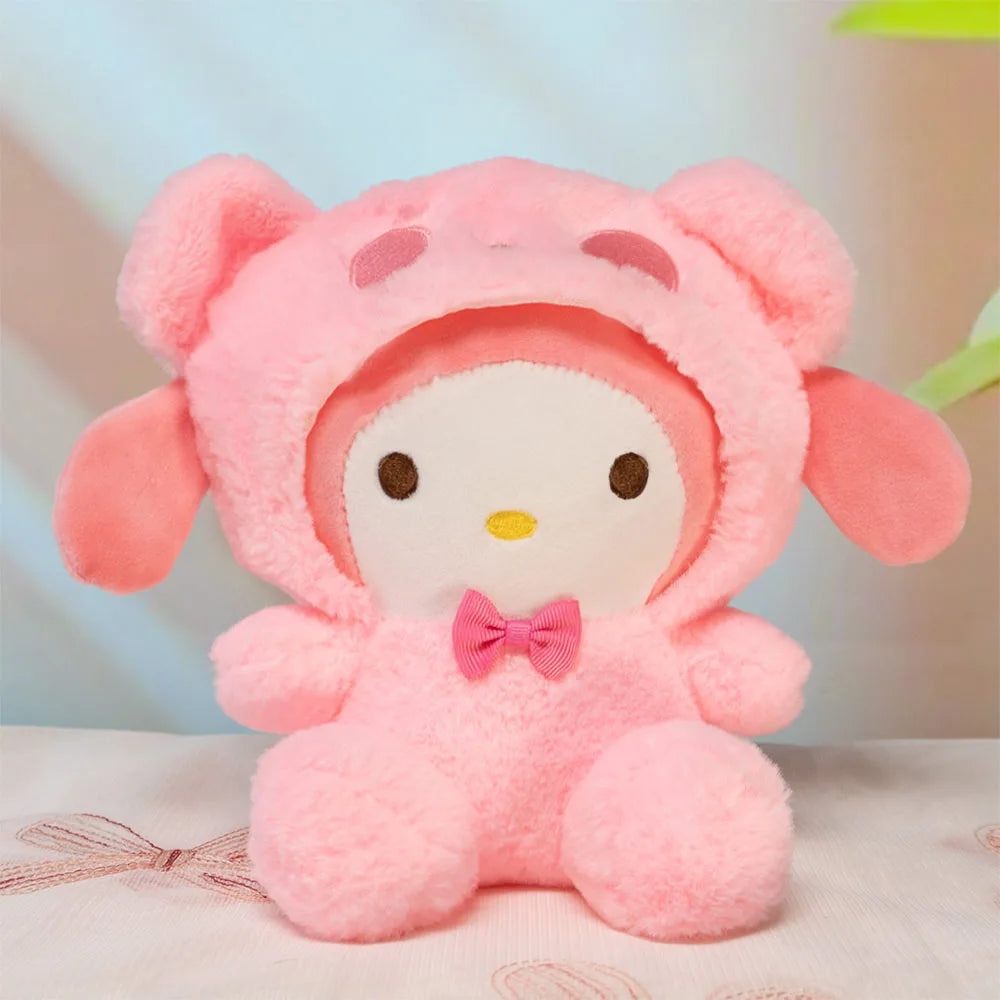 Sanrio  Anime Kawaii My melody Plush Toys Dolls Stuffed Plushy Cute Cartoon Doll Children's toy Birthday Gift For Kids Home Deco
