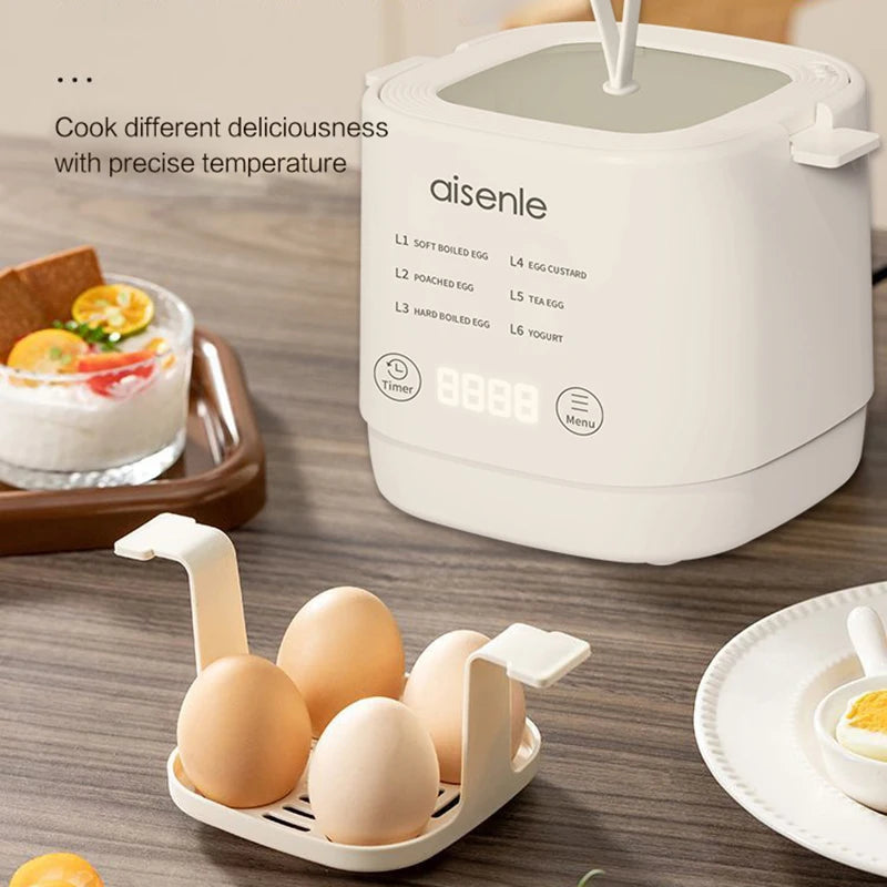 6 Eggs Boiler Steamer Multi Function Rapid Electric Egg Cooker Auto-Off Generic Omelette Cooking Tools Kitchen Utensil Breakfast