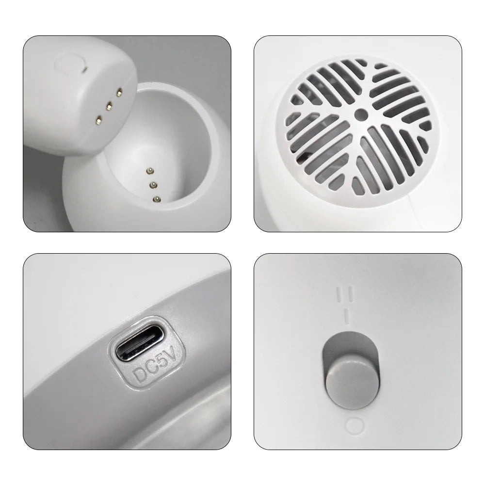60W Small Wireless Hair Dryer  Thermostatic Blowing Convenient  No Radiation Low Noise Suitable For Infants And Children