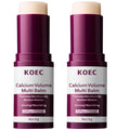 2pcs Calcium Volume Multi Balm Korean Skincare Stick,Face & Eye Cream,Collagen Deep Moisturizing Anti-Wrinkle for Pre Makeup