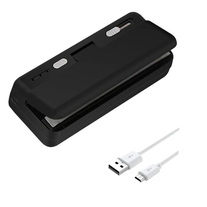 Mini Plastic Bag Sealer Portable Handheld Food Sealer 2 in 1 Rechargable Food Packaging Heat Sealer Thermal Plastic Bag Sealants