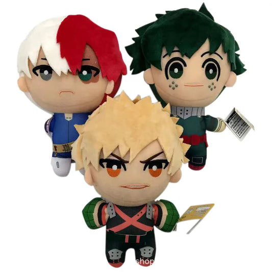 20cm Anime Plush Doll Toy Shoto Todoroki  Izuku Midoriya  Katsuki Bakugo Yuu Cute Soft Stuffed Pillow Gifts