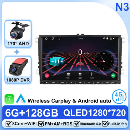 Android 14 Car Radio For Volkswagen Bora Golf 6 Passat Scirocco Sharan Touran Amarok For Skoda Octavia Fabia 2 Multimedia Video