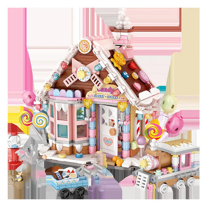LOZ-1224 Christmas Toys Series Forest House Building Candy House Puzzle model children's Christmas science building block toys