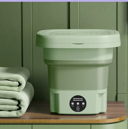 8L Portable Folding Washing Machine Bucket for Clothes Socks Underwear Cleaning Washer Portable Small Travel Washing Machine