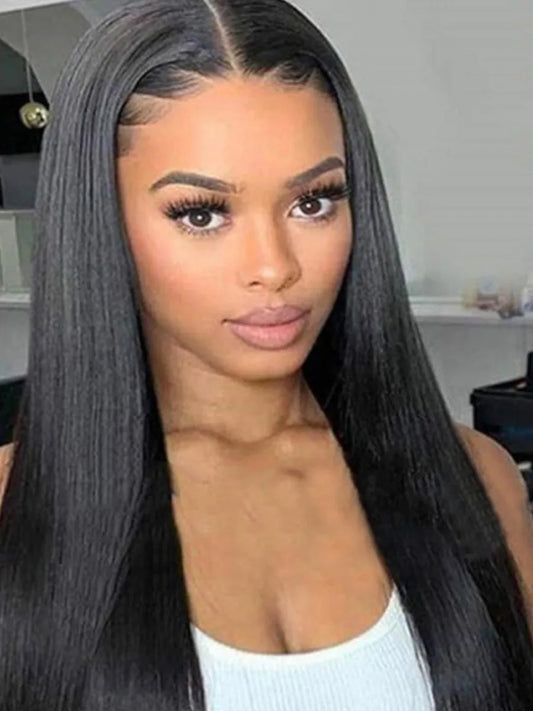 250 Density Bone Transparent Straight Human Hair Wigs Preplucking 38 Inch Straight Hd Lace Frontal Wig 13x6 Brazilian Human Hair Merit Sell